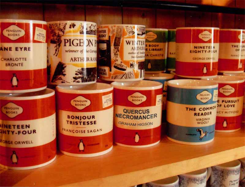 Mug of
                original title in old Penguin style, in Suffolk shop